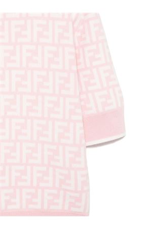 Pink cotton sweater FENDI KIDS | JFG184AS5LF1QF0